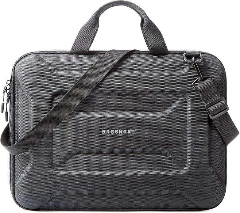 BAGSMART 15.6-16 inch Laptop Computer Case with Strap,Shockproof Waterproof Laptop Bag with Sturdy Handle