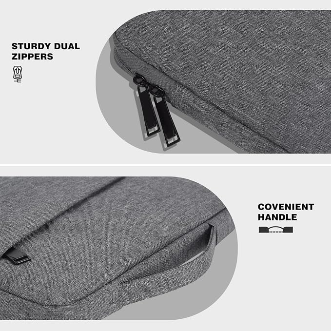 18.5 Inch Portable Monitor Case Protective Sleeve for InnoView VisionOwl Upperizon Usparkle Ingnok aimuonos Ingnok Motyeowe Cocopar EVICIV HONGO, 18-18.5" Portable Monitor Carrying Case Bag, Gray