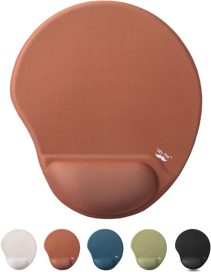 Mr. Pen- Ergonomic Mouse Pad with Wrist Rest, Breathable Fabric with Memory Foam Cushion, Non-Slip Rubber Base, Gel Mouse Pad with Wrist Support