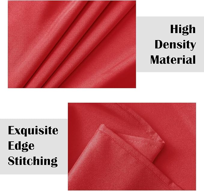 Sugargirl 10X10FT Bright Red Backdrop Background for Photography, Photo Backdrop Bright Red Screen Photo Booth Backdrop for Photoshoot Party Video(1 Panel)
