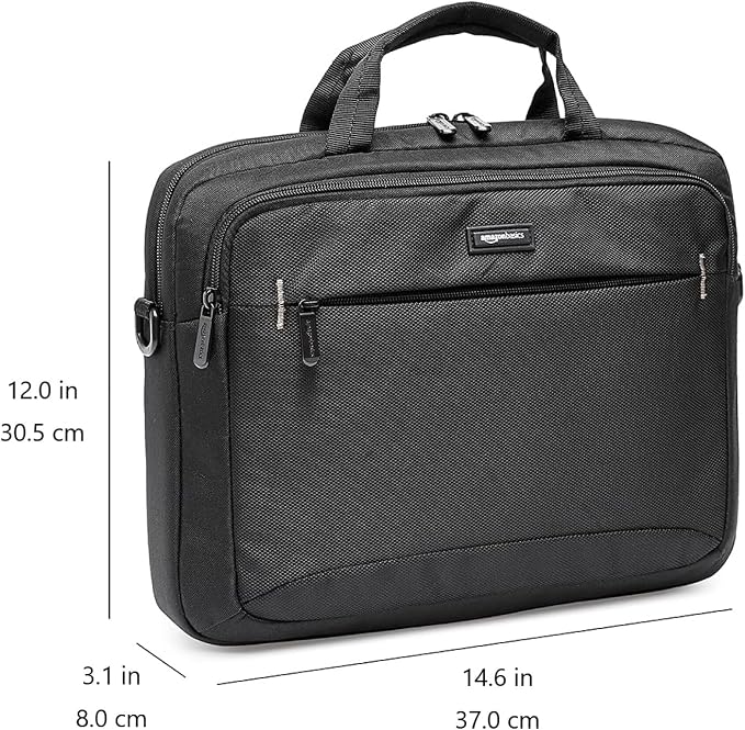 Amazon Basics Laptop Carrying Case, Black | 14 inch