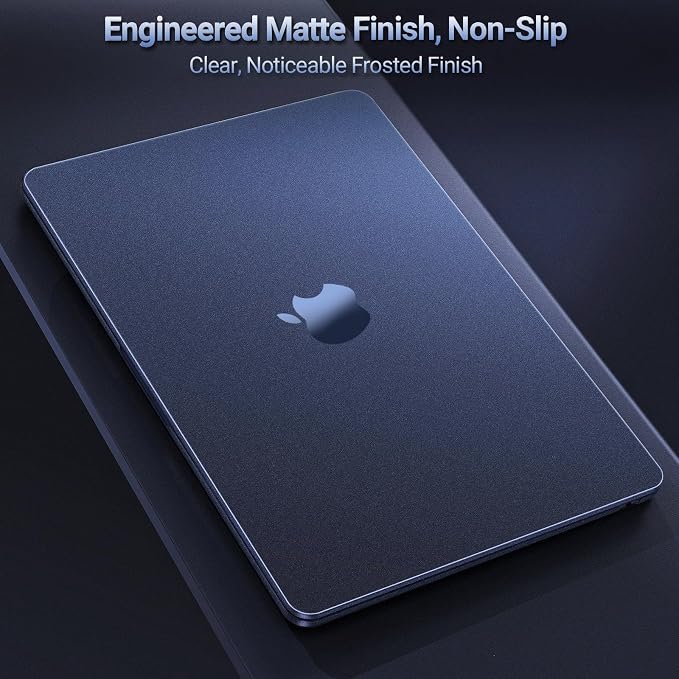 MOSISO for MacBook Air 15 inch Case M5 2026 M4 M3 M2 2025-2023 A3448 A3241 A3114 A2941, 4 in 1 Kit Seamlessly Closes Anti-Fingerprints Matte Hard Shell,Great for Business Travel Study, Midnight Clear