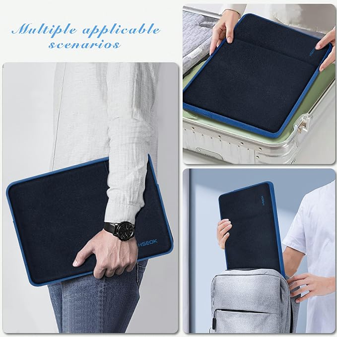 Hseok Laptop Case 13.3-14 Inch Sleeve, Water-Resistant Computer Bag Compatible with MacBook Neo/Pro 14" M5/M4/M3/M2/M1 and All 13.3" Mac Air/Pro, XPS 14 and Most Popular 13.3"-14" Notebook，B02K03