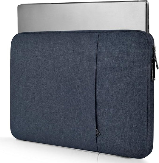 15.6 Inch Laptop Sleeve Case for HP Pavilion 15.6, Compatible with Acer Chromebook 15/ Aspire, ASUS Chromebook CX15/ VivoBook 15 16, Water Resistant Computer Carrying Bag, Navy Blue