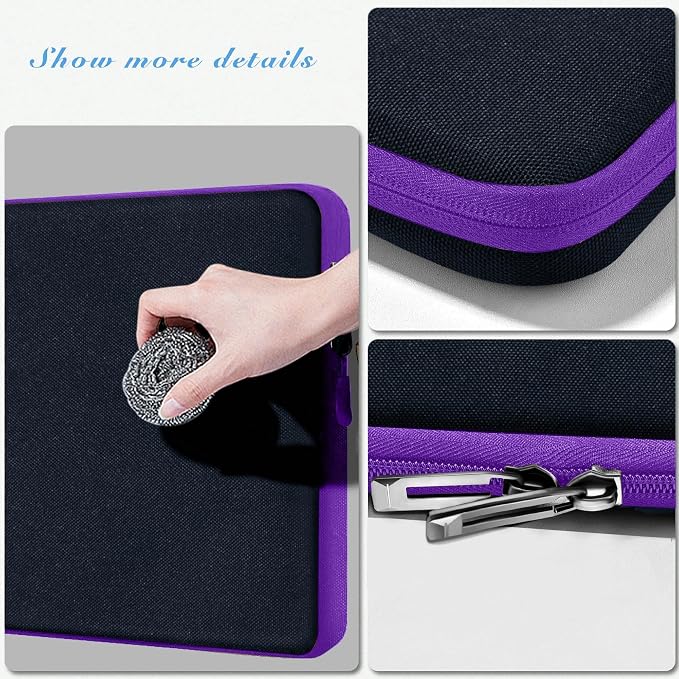 Hseok Laptop Case 13.3-14 Inch Sleeve, Water-Resistant Computer Bag Compatible with MacBook Neo/Pro 14" M5/M4/M3/M2/M1 and All 13.3" Mac Air/Pro, XPS 14 and Most Popular 13.3"-14" Notebook，B02K07