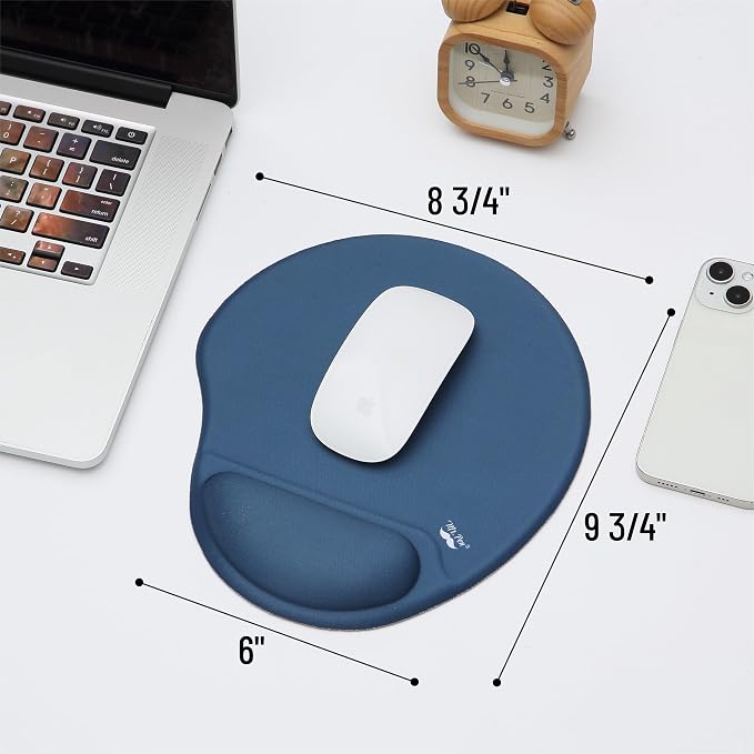 Mr. Pen- Ergonomic Mouse Pad with Wrist Rest, Breathable Fabric with Memory Foam Cushion, Non-Slip Rubber Base, Gel Mouse Pad with Wrist Support