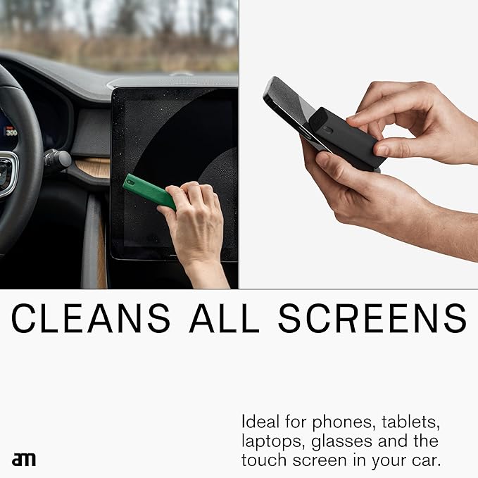 am Screen Cleaner Mist Spray with Microfiber Cloth – Alcohol-Free Screen Cleaning Kit for Phones, Tablets, Laptops, TVs & Car Displays, 3 Pack, Keith Haring