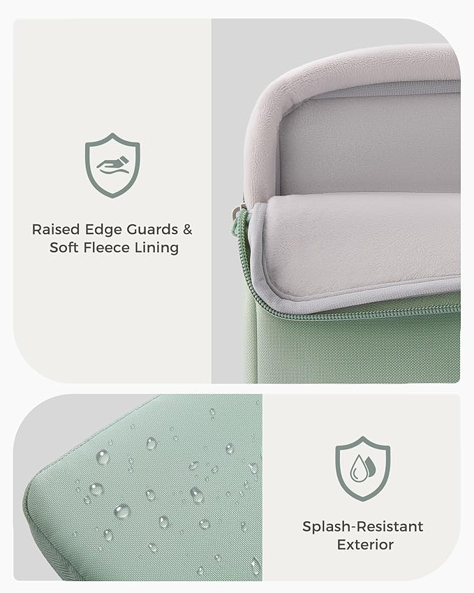 ProCase Laptop Sleeve 16" for MacBook Pro 16 Inch M5M4/M3/M2/M1, Computer Case Also Compatible with 15.6-16" HP Dell ASUS Lenovo Acer Chromebook -Willow Green