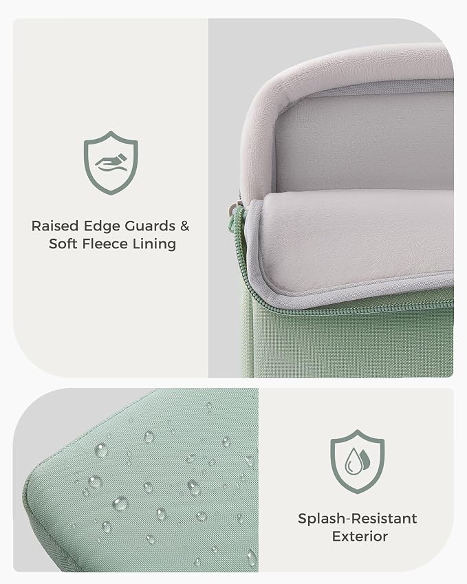 ProCase Laptop Sleeve 14" for MacBook Pro 14-Inch M5/M4/M3/M2/M1 Pro/Max 2026-2021, Computer Case Also Compatible with 14" HP Dell ASUS Lenovo Acer Chromebook -Willow Green