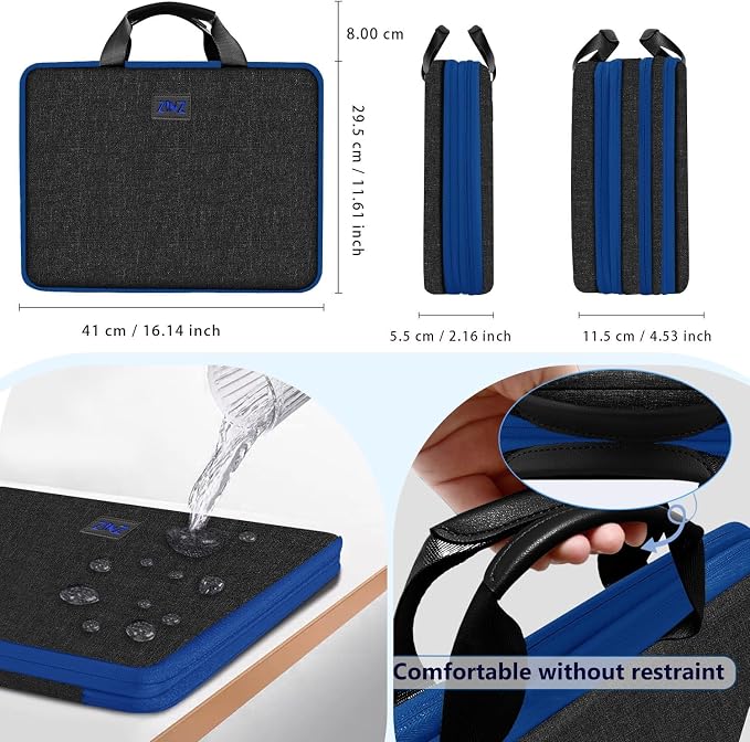 ZINZ Expandable Laptop Case 15.6 Inch Sleeve, Protective Carrying Case Compatible with MacBook Neo 16", MacBook Pro 16"/15.4", Dell XPS 16" and Most 15" 15.6" 16" Notebook，B01BL01