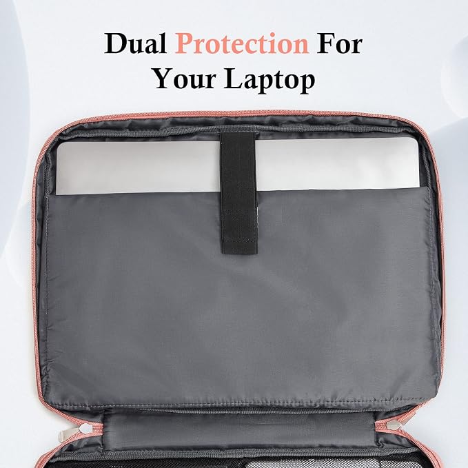 bagasin Laptop Sleeve Case 17 17.3 Inch, Slim Water Resistant TSA Laptop Cover with Handle Durable Protective Computer Carrying Case Compatible with HP Dell Lenovo Asus Notebooks