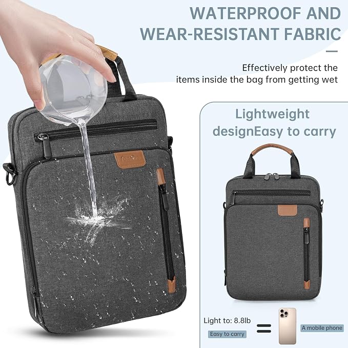 Laptop Sleeve Bag, Padded Carrying Case for MacBook Pro M3/M2 14" /13", MacBook Air 13.6" M3/M2 2024/2022, Surface Pro AI PC/9/8 13",Protective Bag with Accessory Pocket