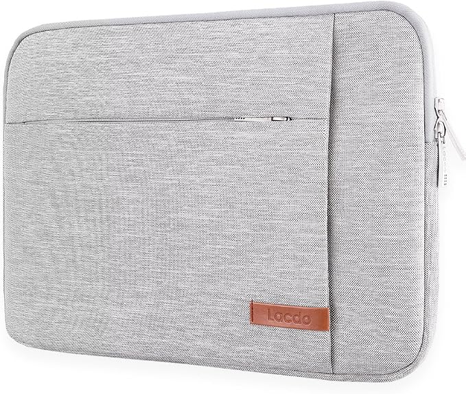 Lacdo 13 inch Laptop Sleeve Case for 13 inch MacBook Air M5 A3449 (2026), M4 A3240 2025, M3 A3113, M2 A2681, M1 A2337 | 13" MacBook Neo A18 Pro A3404 (2026) | iPad Air/Pro 13 M5 Computer Bag, Gray | M3 A3113
