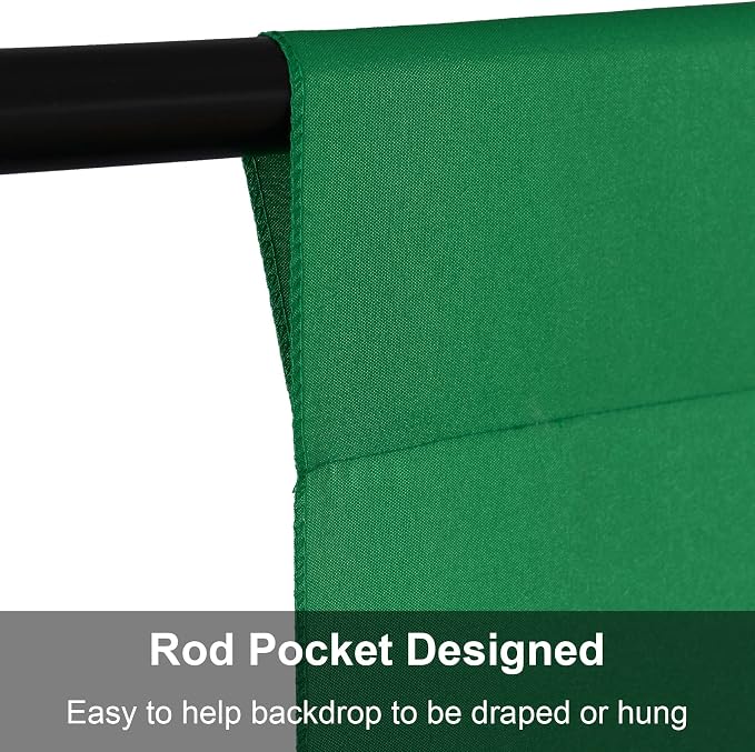 Joccun 10X10FT Green Backdrop Background for Photography,Polyester Backdrop Curtain Background Screen for Photography,Photoshoot,Video Recording,Studio(10X10ft,Green)