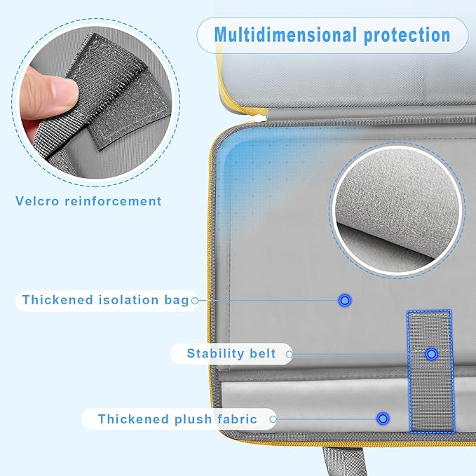 ZINZ Expandable Laptop Case 15.6 Inch Sleeve, Protective Carrying Case Compatible with MacBook Neo 16", MacBook Pro 16"/15.4", Dell XPS 16" and Most 15" 15.6" 16" Notebook，G01YL01