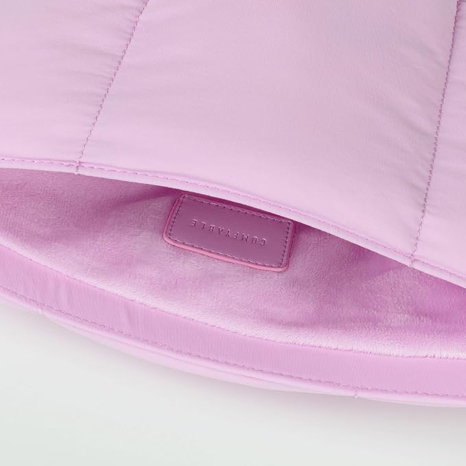Comfyable Puffy Laptop Sleeve 15 16 Inch, Quilted Puffer Laptop Carrying Case for Women, Pillow Pouch Compatible for MacBook Air M5 & MacBook Pro M5 Pro/Max 2026, Lavender