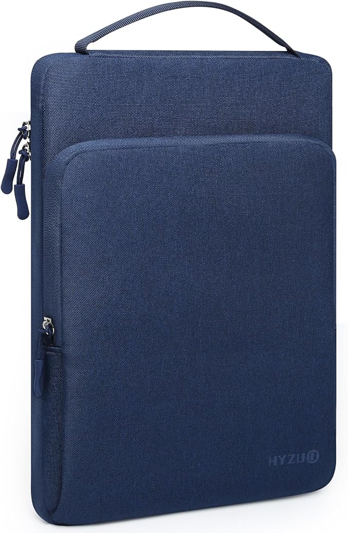 HYZUO 14-15 Inch Laptop Bag Sleeve for MacBook Air 15 M5 A3448 M4 M3 M2 2026-2023, MacBook Pro 15, XPS 14/15 Plus, 15" Surface Laptop, Notebook Case for 14" Dell HP Lenovo Asus Acer, Navy Blue