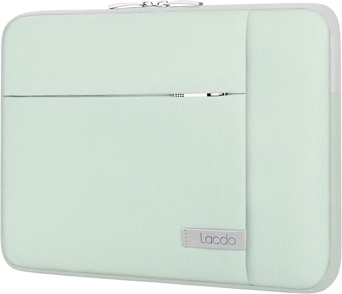 Lacdo Laptop Sleeve Case for 16 inch MacBook Pro M5 Pro/Max A3428 A3429 (2026), M4/M3/M2/M1 A3403 A3186 A2991 A2780 A2485 A2141 | 15 inch Microsoft Surface Laptop 7th Copilot+PC Computer Bag, Green