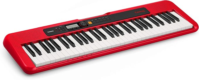 Casio CT-S200RD PPK 61-Key Premium Keyboard Pack with Stand, Headphones & Power Supply, Red