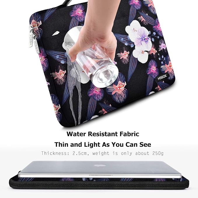 Hseok Laptop Sleeve 13-14 Inch Case Briefcase Compatible with MacBook Neo Pro 14 M5/M4/M3/M2/M1, All Models 13.3 Mac Air/Pro, XPS 13 14, Most Popular 13"-14" Notebooks,B01J01