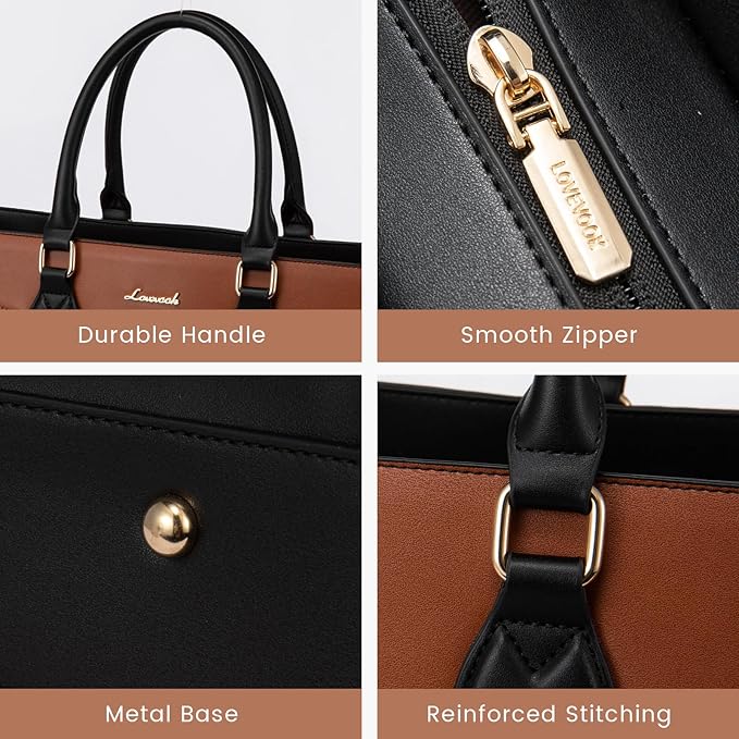 LOVEVOOK Laptop Tote Bag for Women Work Travel, Stylish Teacher Bag Purse Computer Bag, Nurse Bags Briefcase Business Handbag