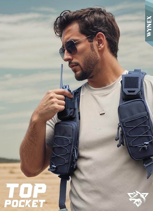 WYNEX Molle Backpack Accessories Pouch of Curve Design Version, Tactical Backpack Strap Pouch Hiking Backpack Attachment Pack