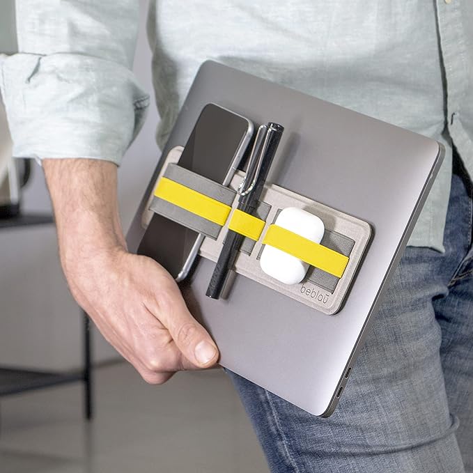 SHIFT Adhesive Portable Tech Organizer for laptops, notebooks, Backpack insert | Computer Accessories | External HD Holder. Stick-On | Sleeve | Fits 12"-17" Laptops & A4 Notebooks | CHRISTMAS GIFT