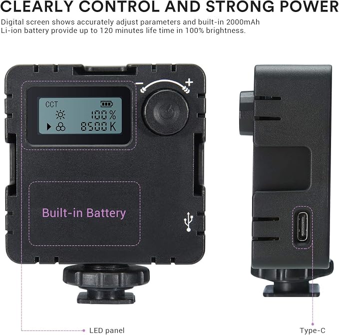 Vlogging Kit Phone Video Kit Accessories: Phone Tripod, Phone Mount, LED Light and Cellphone Shotgun Microphone for Phone Video Recording Video Conferencing, Zoom Calls, Live Streaming, Vlog