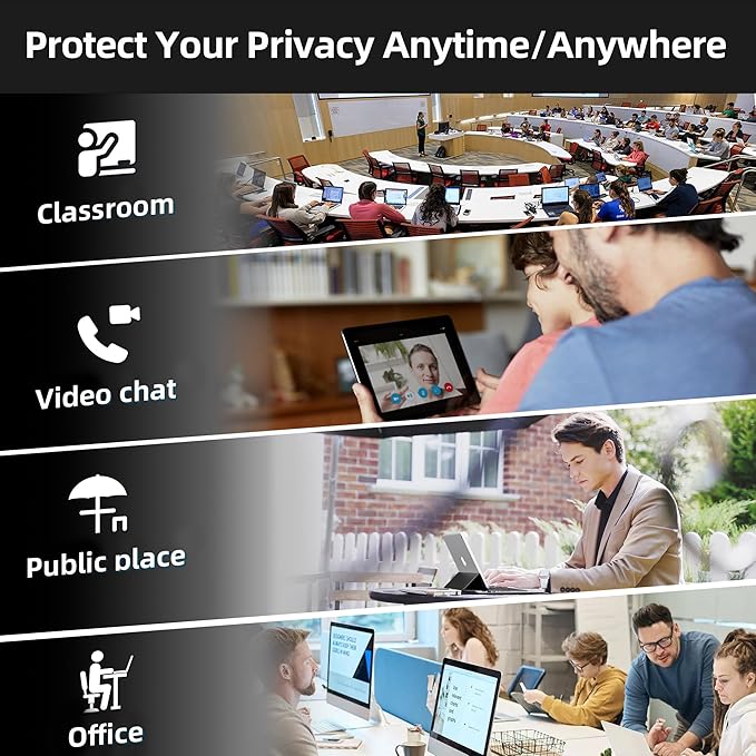 Privacy Filter Compatible with Microsoft Surface Pro 10 (2024) / 9 (2022) / 8 (2021) / X (2021, 2019), Easy On/Off 13 Inch Removable Anti Spy Glare Blue Light Privacy Screen