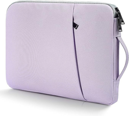15.6 Inch Laptop Sleeve Case Water-Resistant Computer Bag with Handle for HP Lenovo Dell ASUS Acer Chromebook 15 / HP Envy X360 15.6 / Acer Aspire 15 / Dell Inspiron 15 / Lenovo IdeaPad 15.6 -Purple
