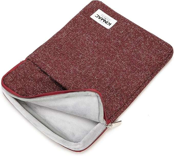 Kinmac 360° Protective Vertical Laptop Sleeve Case Cover Bag (Snow Wine, 15 inch-15.6 inch)