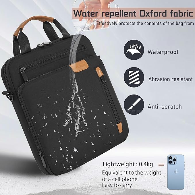Laptop Sleeve Bag,Padded Protective Travel Carrying Case for 15.6 Inch HP Dell Razer Samsung Laptop Chromebook Dell Asus Lenovo Notebook Computer with Handle & Shoulder Strap