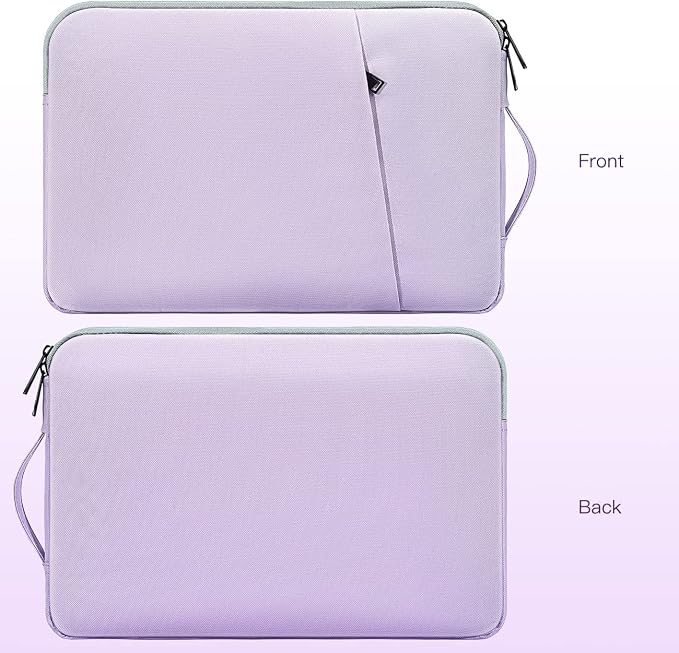 15.6 Inch Laptop Sleeve Case Water-Resistant Computer Bag with Handle for HP Lenovo Dell ASUS Acer Chromebook 15 / HP Envy X360 15.6 / Acer Aspire 15 / Dell Inspiron 15 / Lenovo IdeaPad 15.6 -Purple