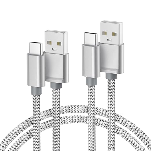 Basesailor for iPhone 17 16 Pro Max Charger Cord,USB to USB C Cable 6.6FT/2Pack,Type C Charging Power Cord for Apple 15 iPad 10 Air 4 5,Samsung Galaxy S25 S24 S23 S22 Plus Ultra,A52 A53 A54,Pixel 9 8