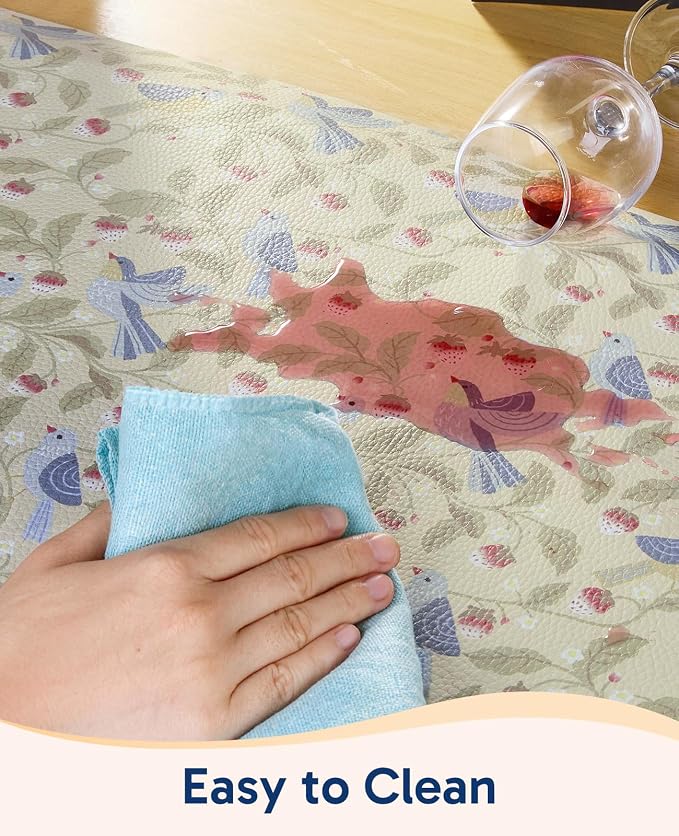 Ophanie Kitchen Mats for Floor, 3/4 inch Thick, 17x28 Anti Fatigue Cushioned Mat, Kitchen Rugs, Waterproof, Comfort Ergonomic Standing Mat for Office, Home, Sink, Bird Non-Slip Ridged Bottom