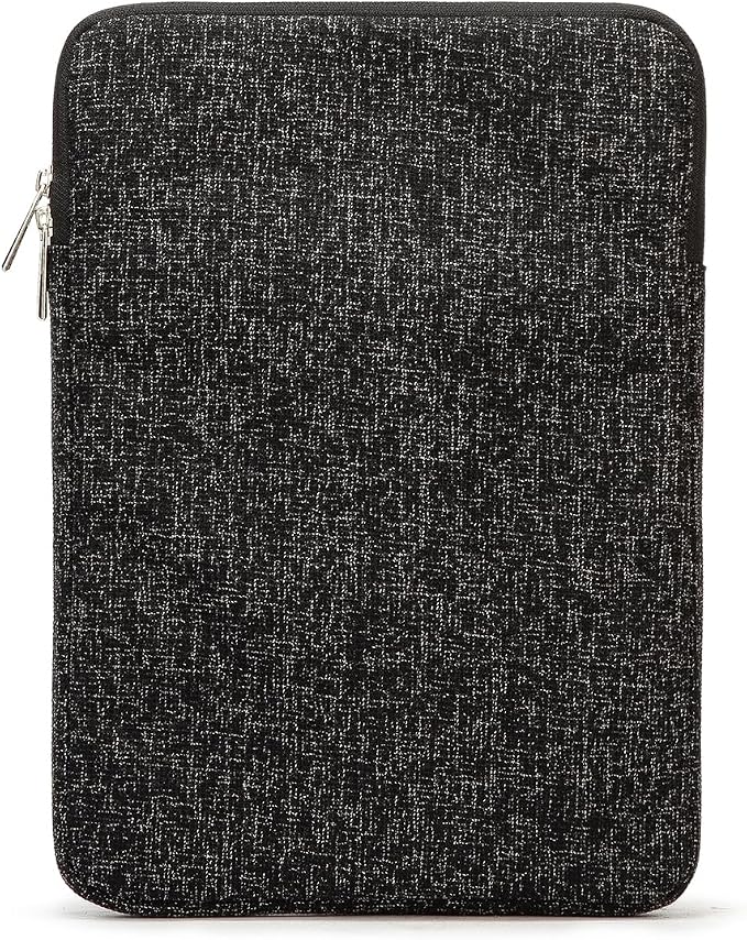 Kinmac 360° Protective Vertical Laptop Sleeve Case Cover Bag (Snow Black, 12.5 inch-13.3 inch)