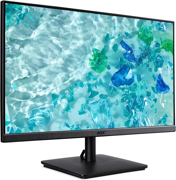 Acer Vero V7 V277 Gbmipx 27" FHD IPS Monitor w/ 4ms Response Time, Anti Glare, VESA Mount (100mm), VGA, HDMI & Black Color (UM.HV7AA.G07) 2 Pack w/DKZ Hub & ErgoFlexy Dual Monitor Mount