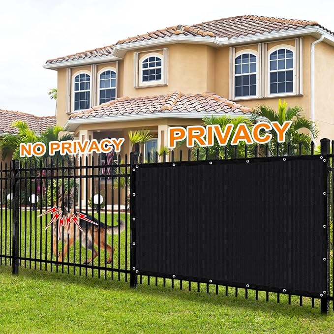 Artpuch 90% Sun Shade Cloth, 3 x 8 FT Pergola Shade Cover Canopy with Grommets, Sun Screen Fabric Tarp for Patio, Outdoor, Garden, Backyard, Black
