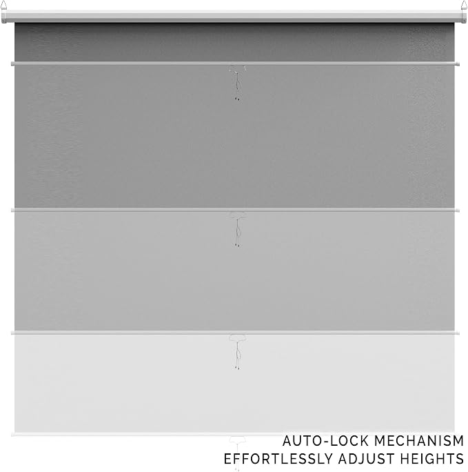 【Wider Style】 KHOMO Gear Grey Screen 84 x 84 inch – Extra Large Pull Down Backdrop – Portable Collapsible Roll Down Projector Screen – Gray Screen for Video, Streaming, and Photography