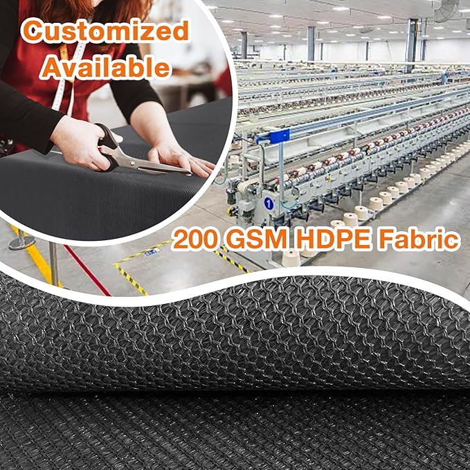 Artpuch Outdoor Pergola Shade Cover 23x23 FT Sun Shade Cloth with Grommets Dark Grey 90% UV Protection Canopy Patio Privacy Screen (Customized Available)