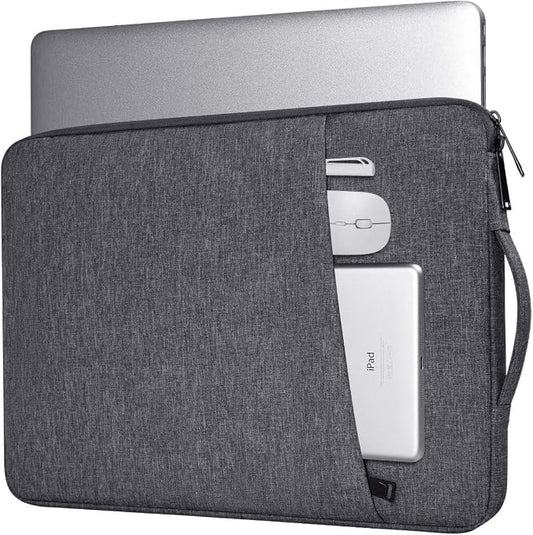15.6 Inch Laptop Sleeve for Dell Inspiron 15, HP Pavilion, Acer Aspire/Chromebook, ASUS VivoBook Go, HP Lenovo Samsung Laptop Notebook Case, Space Grey