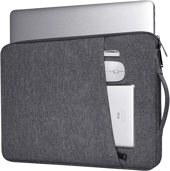 14 Inch Laptop Sleeve Case for Acer Chromebook Plus 514/ Aspire 14, HP Lenovo Dell ASUS Computer Carrying Bag, Space Grey