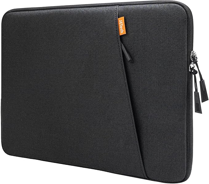 JETech Laptop Sleeve for 16-Inch MacBook Pro (M1-M5, 2019-2026), Waterproof Bag Case with Pocket, Compatible with 16 Inch Notebook (Black)