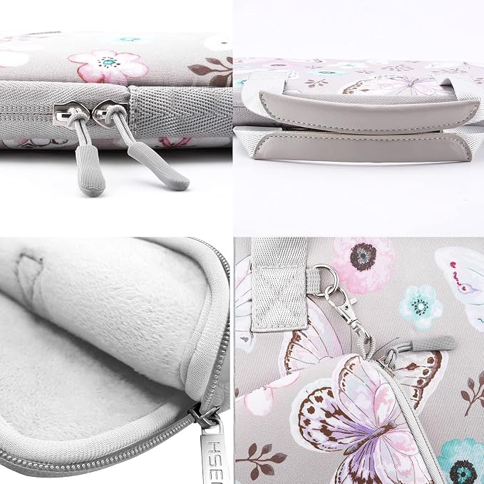 11.6 12.9 13 inch Elastic Laptop Sleeve with Small Case Compatible with 13 inch MacBook Neo Air Pro M5/M4/M3/M2/M1, iPad 13 12.9, XPS 13 and Most 11.6 12.9 13 inch Notebooks Tablets,B02F01