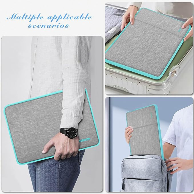 Hseok Laptop Sleeve 15.6 16 inch Case Compatible with MacBook Neo 16, MacBook Pro 16" M5/M4/M3/M2/M1, MacBook Air Pro 15", XPS 16, Most 15" 15.6" 16" Notebooks,L02G02