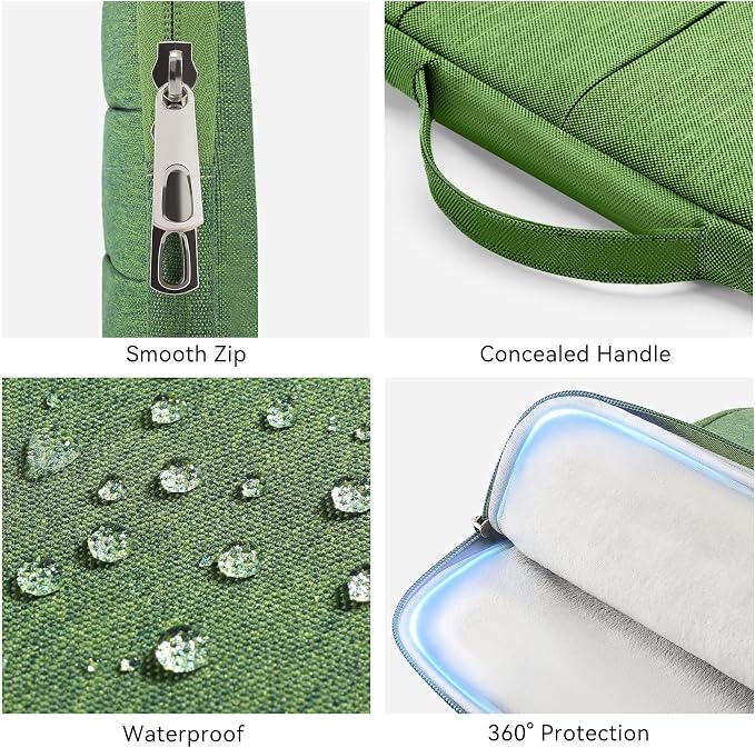 Omnpak 13-inch Laptop Sleeve Case for MacBook Neo A18 Pro/MacBook Air M5, Water-Resistant Protective Case with Side Handle and Pockets Carrying Case for 13-14" MacBook Air/Pro M5/M4/M3/M2/M1