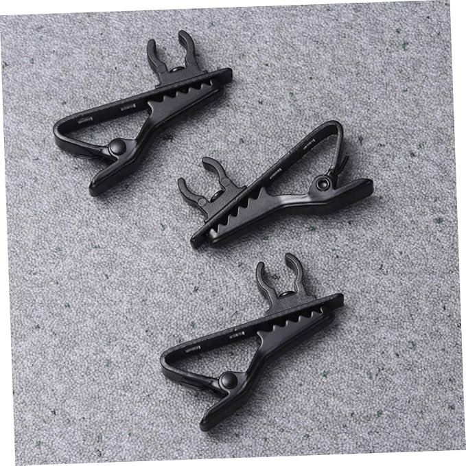 30pcs Microphone Clip for Lapel Tie Clip Mini Lavalier Mic Holder Handsfree Mic for Video Calls Speeches