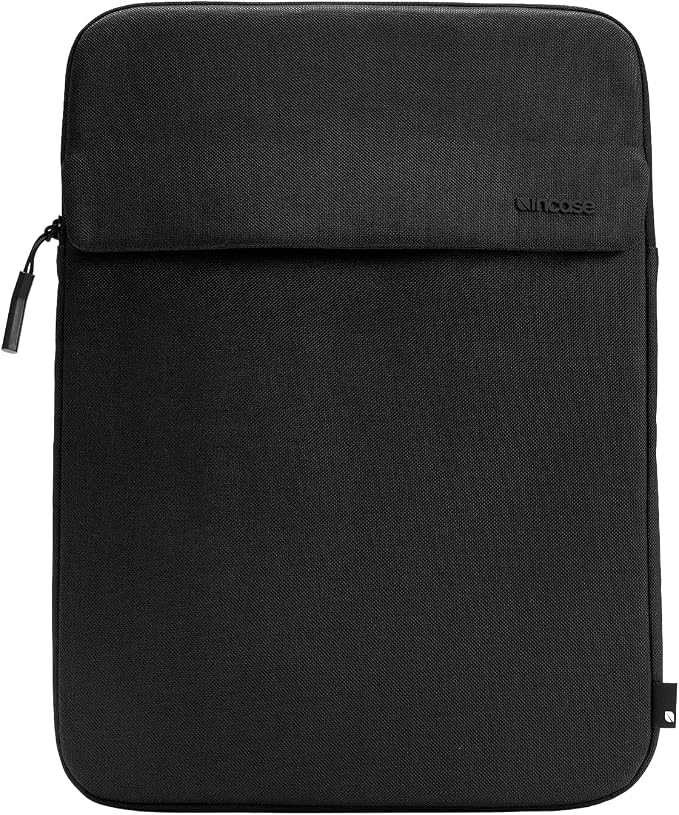 Incase Crosstown Sleeve with Woolenex – Vertical Orientation, Cushioned Protection, Durable Construction, External Slip Pocket – PC/Mac Sleeve (Black, 14" MacBooks/Laptops)