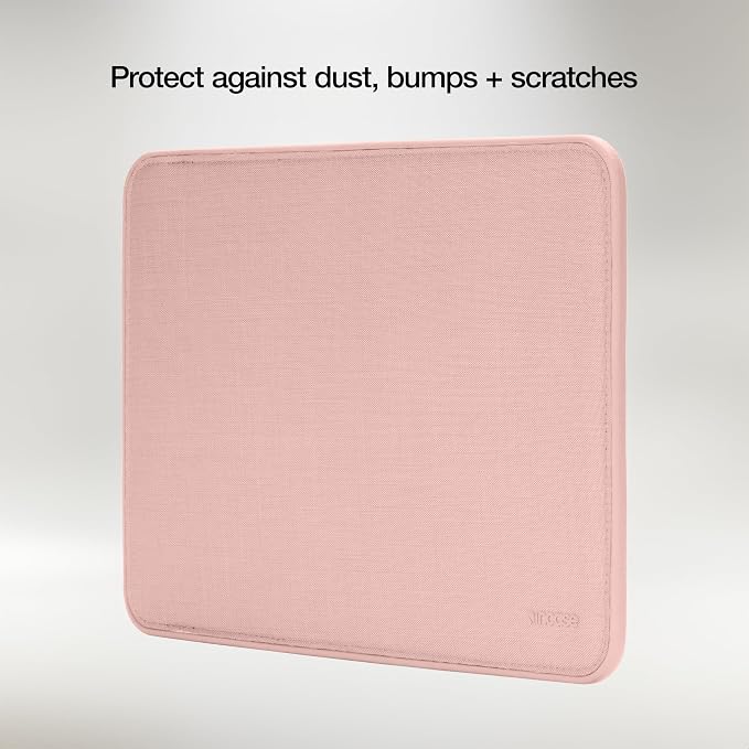 Incase ICON Sleeve with Woolenex - MacBook Air 13 inch Case - M5 2026, M4 2025, M3 M2 2024-2022 - Fitted MacBook Case, Laptop Sleeve, Hard Cover, Durable, Lightweight - Blush Pink