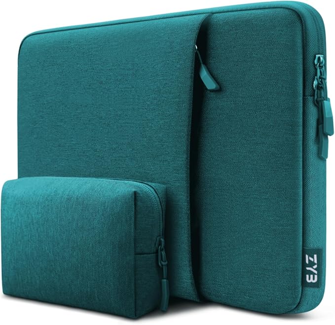 ZYB Laptop Sleeve 15.6 Inch,Waterproof Laptop Case 15.6 Inch for 15-15.6'' Lenovo ThinkPad IdeaPad Acer ASUS HP Dell Chromebook MacBook Pro 15 16 etc Notebook Case 15+ Inch with Accessory Bag-Teal